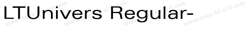 LTUnivers Regular字体转换